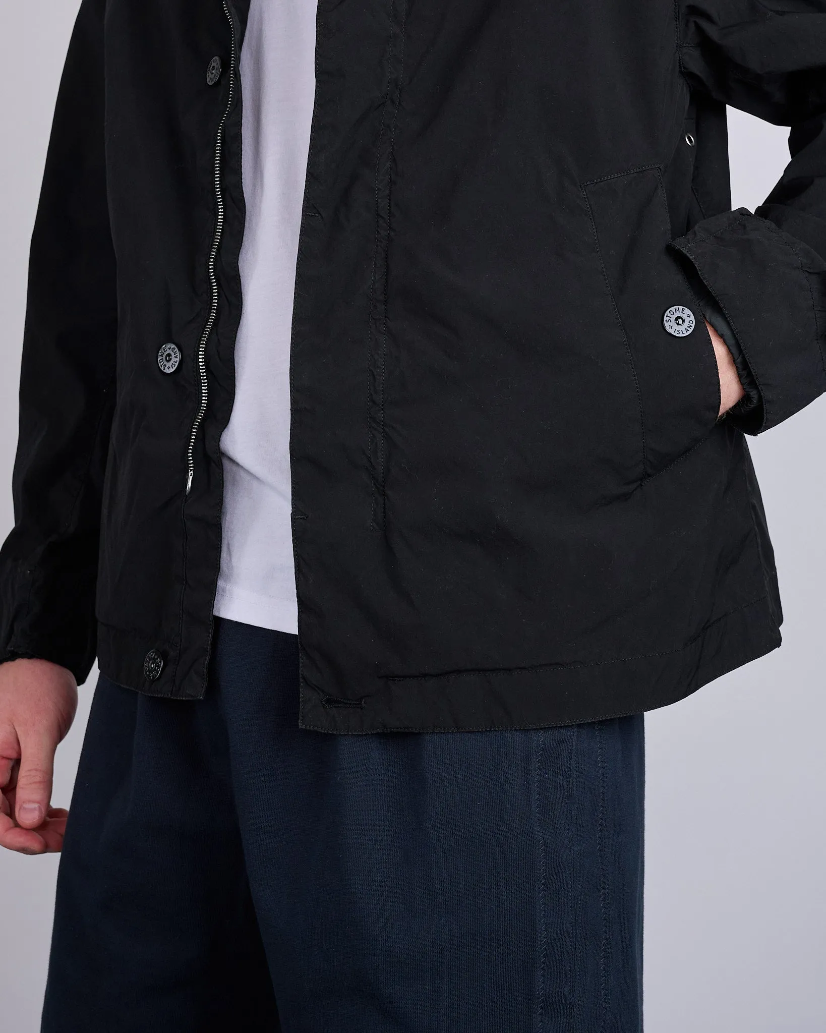 Stone Island Light Compact Touch Poly-TC Jacket Black