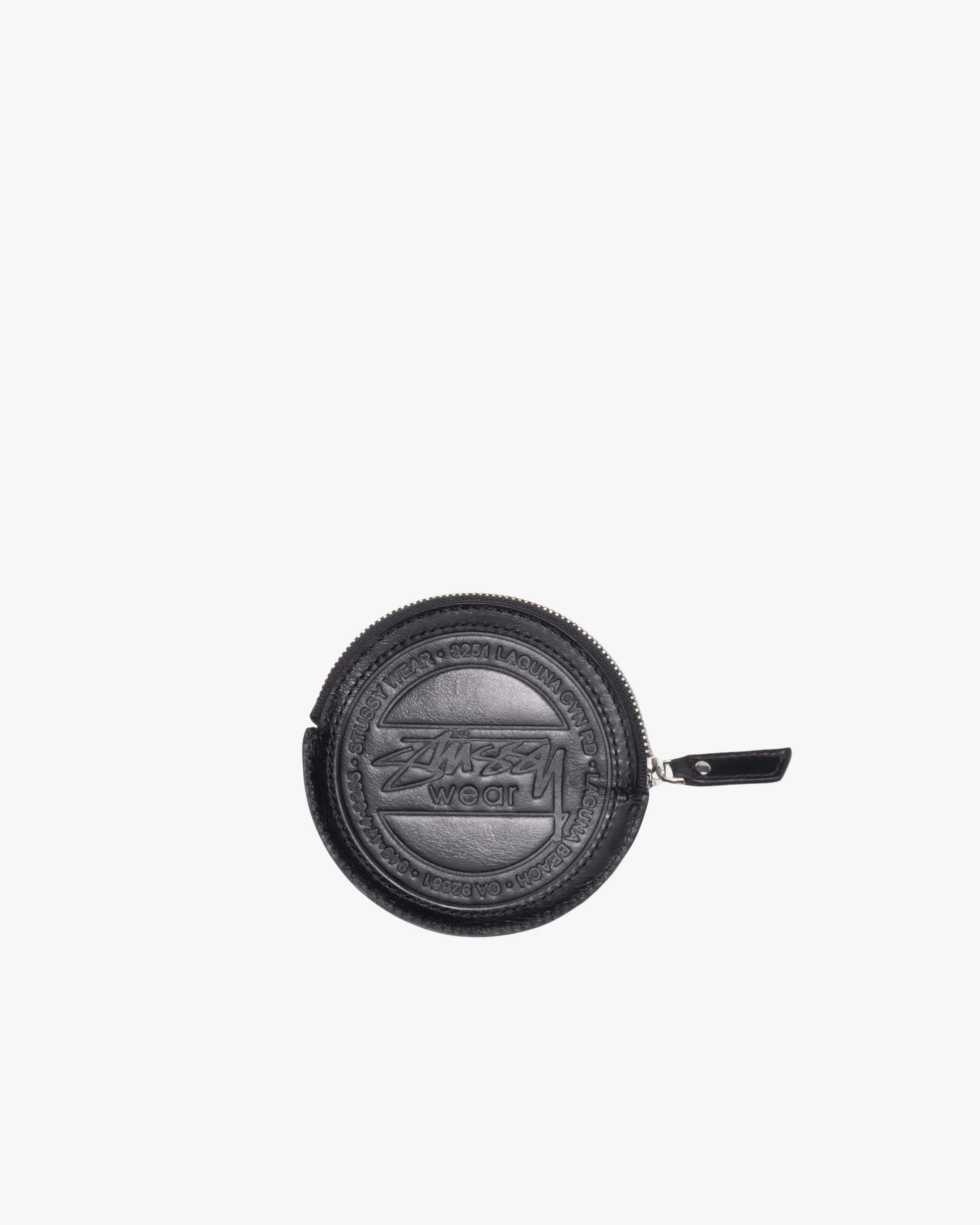 Stssy - Men's Surf Dot Leather Pouch - (Black)