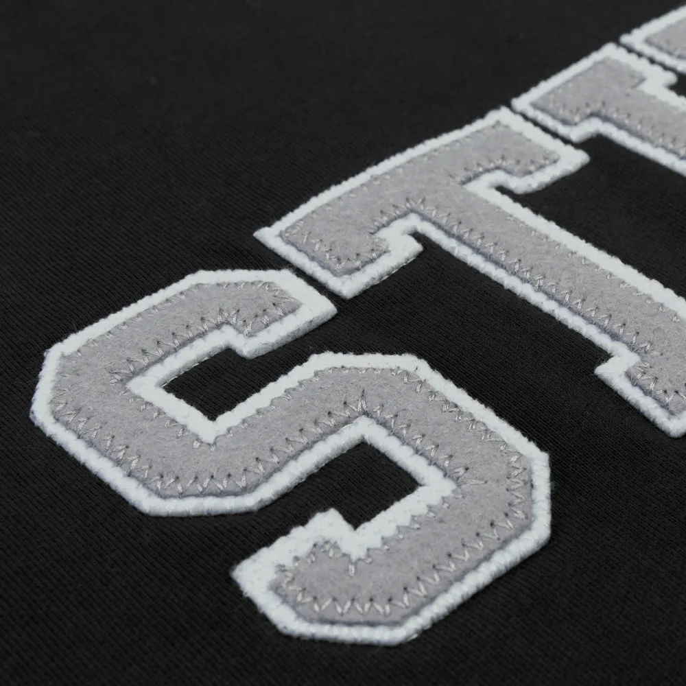 STSSY RELAXED OVERSIZED CREW // BLACK