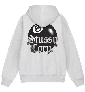 Stussy 8 Ball Corp Hoodie (Grey)