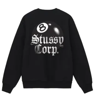 Stussy 8 Ball Corp Sweatshirt (Black)
