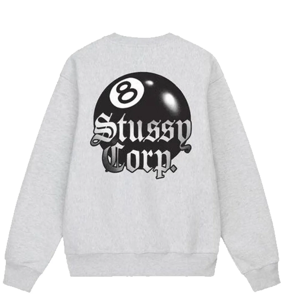 Stussy 8 Ball Corp Sweatshirt (White)