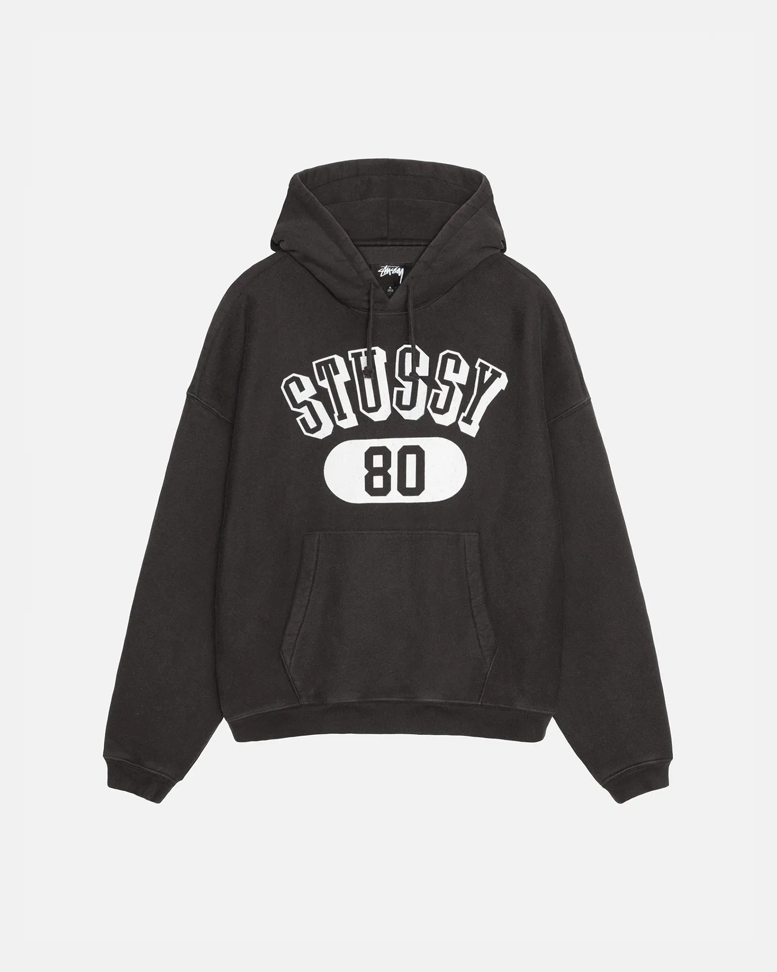Stussy 80 Relaxed Hood - Washed Black
