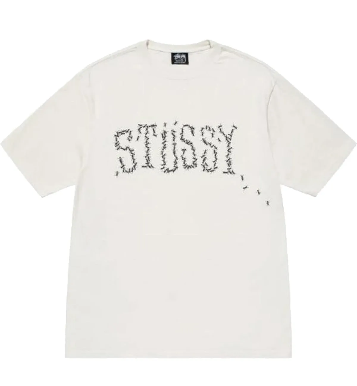 Stussy Ants Pigment Dyed Tee (White)