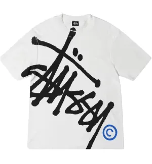 Stussy Big Basic Pigment Tee (White Blue)