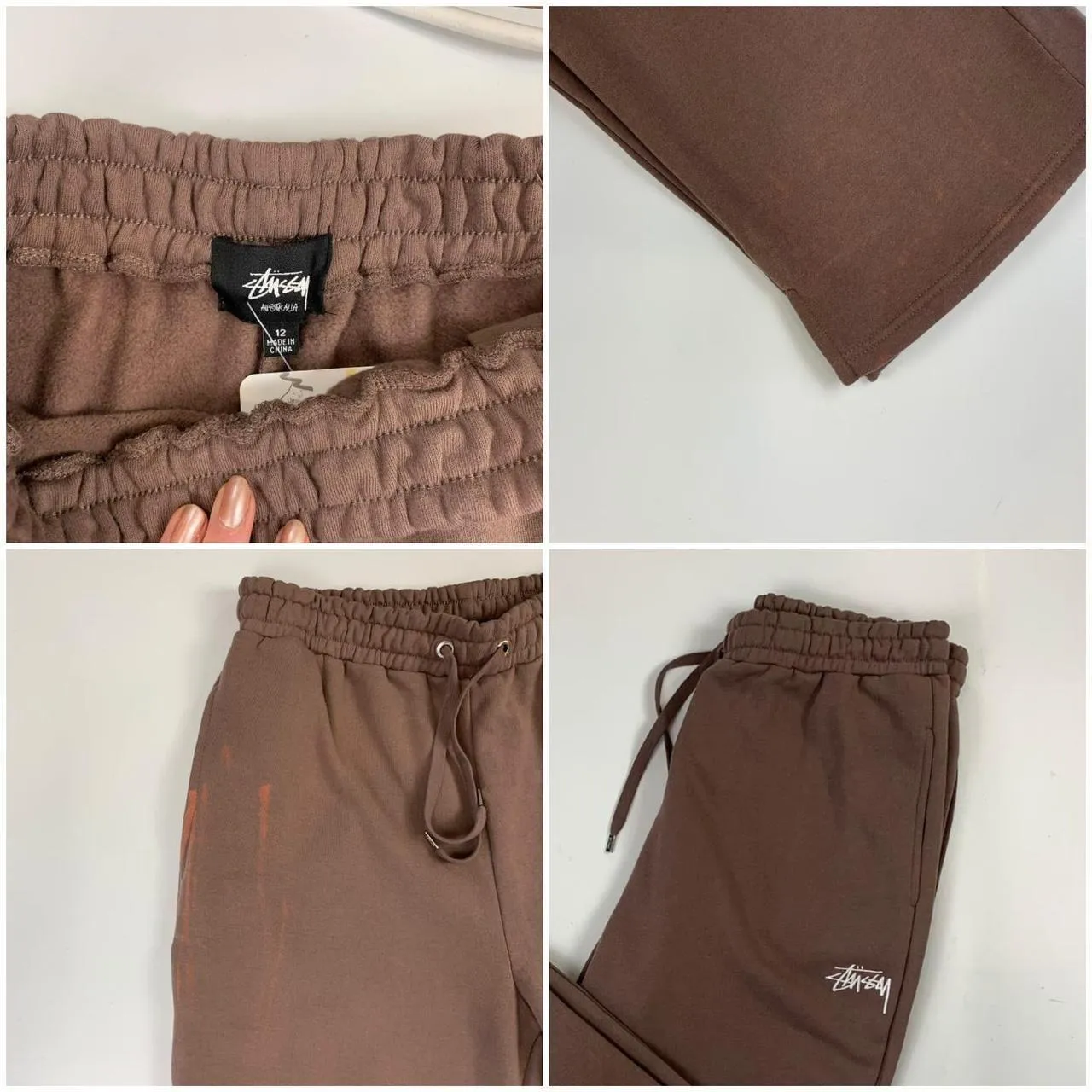 Stussy Brown Tracksuit Bottoms