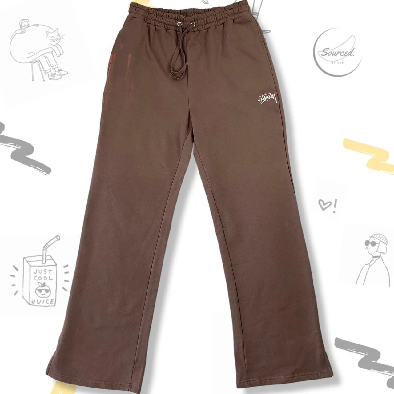 Stussy Brown Tracksuit Bottoms