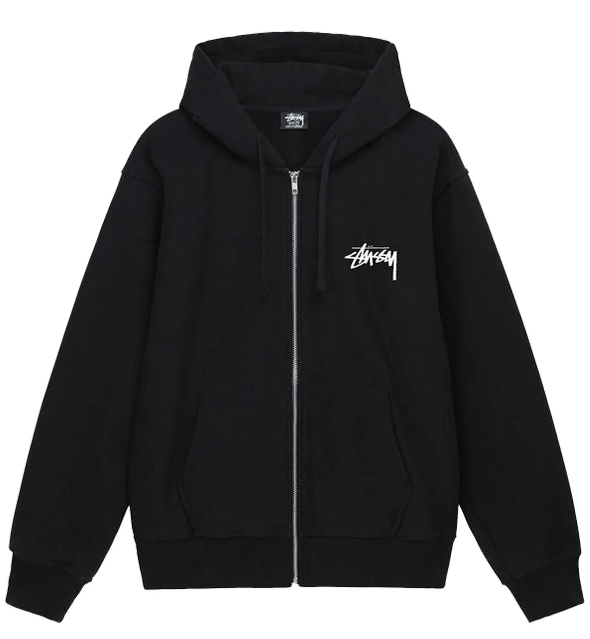 Stussy Burning Stock Zip Hoodie (Black)