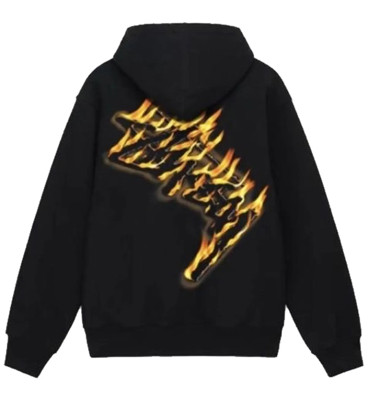 Stussy Burning Stock Zip Hoodie (Black)