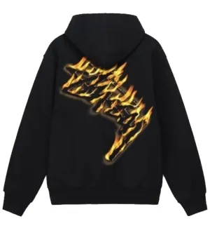 Stussy Burning Stock Zip Hoodie (Black)