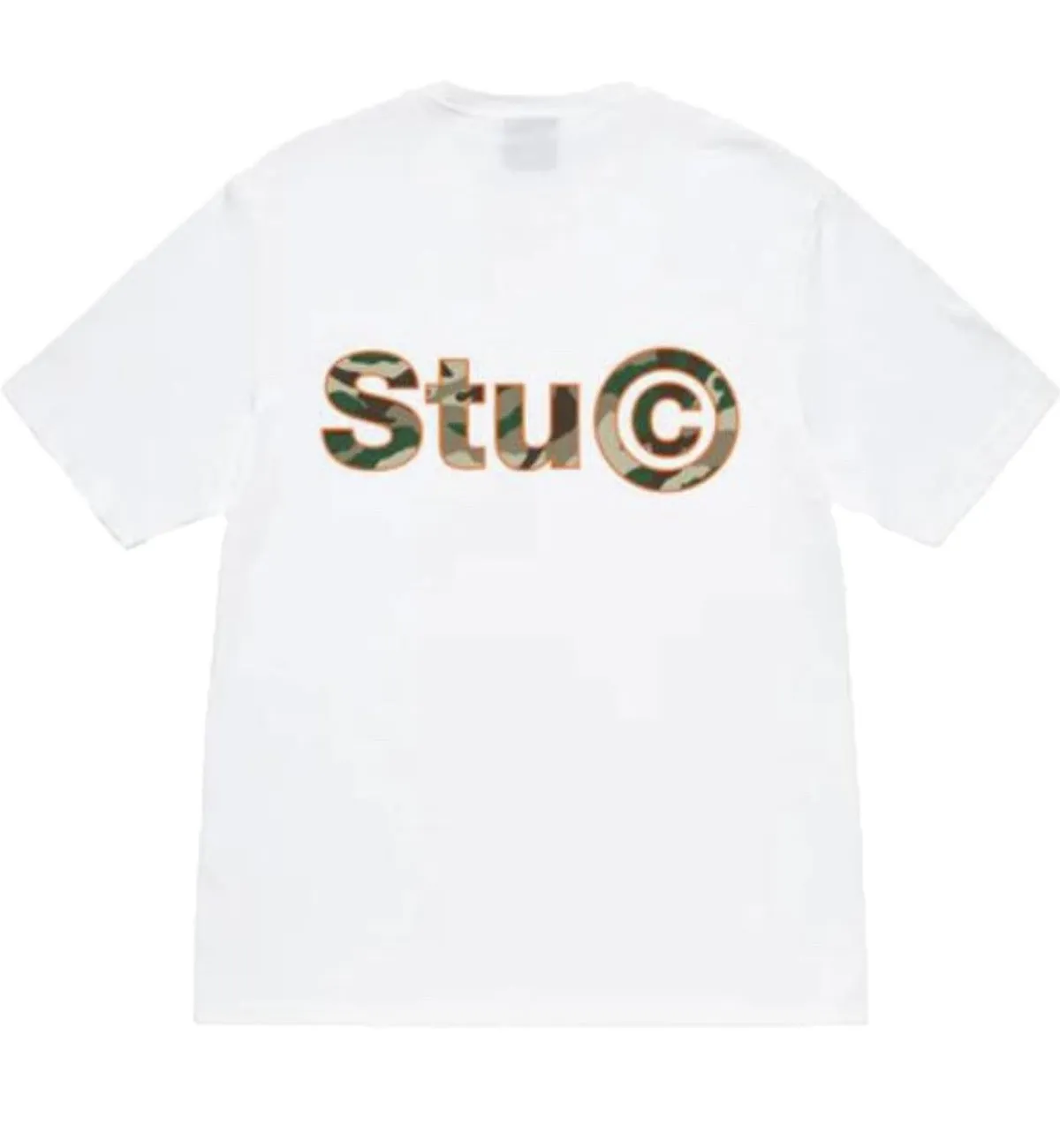 Stussy C Camo Tee (White)