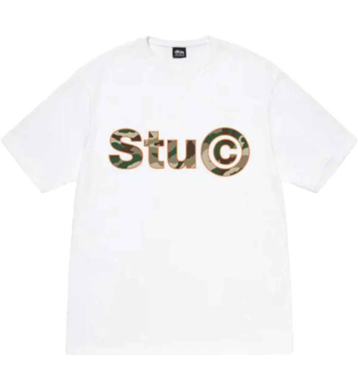 Stussy C Camo Tee (White)