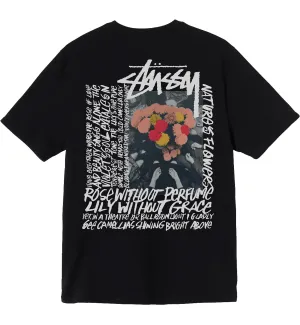 Stussy Camellias Pig. Dyed Tee (Black)