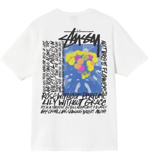 Stussy Camellias Pig. Dyed Tee (White)
