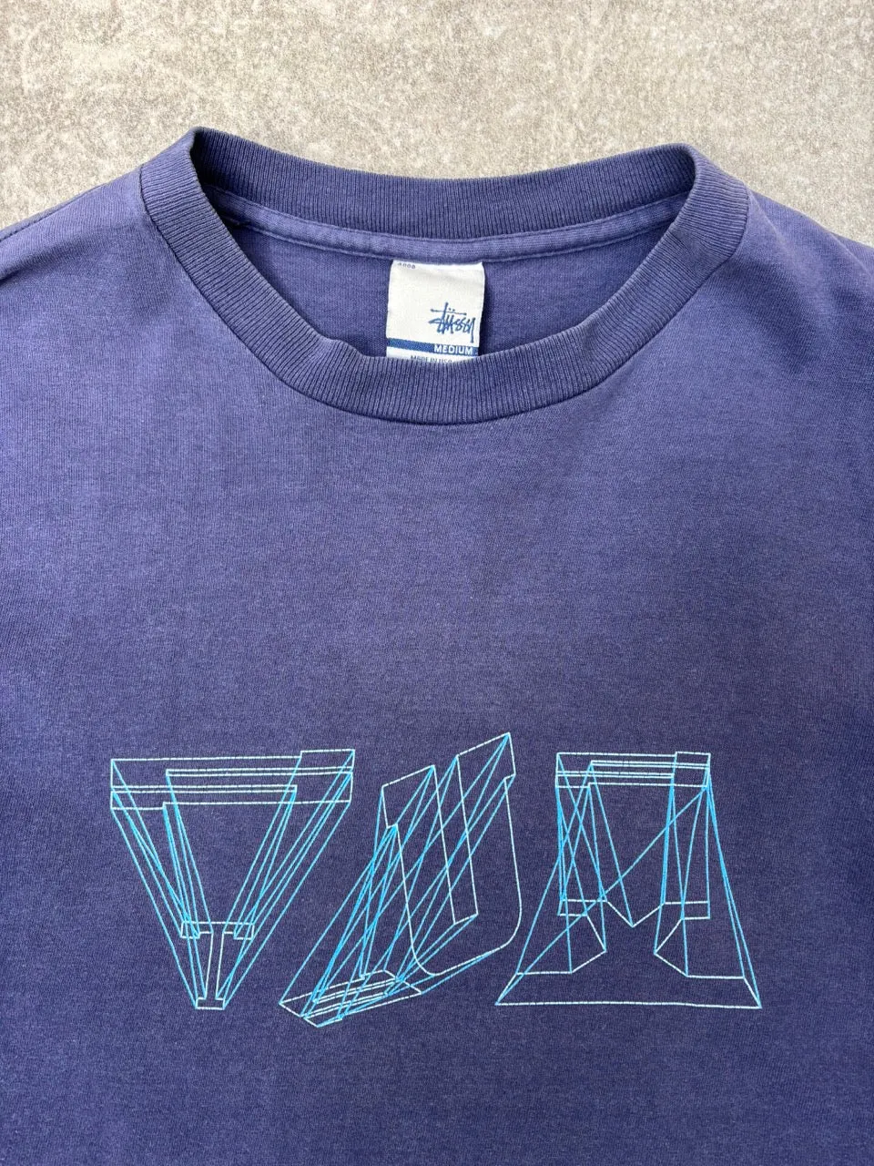 Stussy 'Dimensional Effecter' Logo Graphic Tee