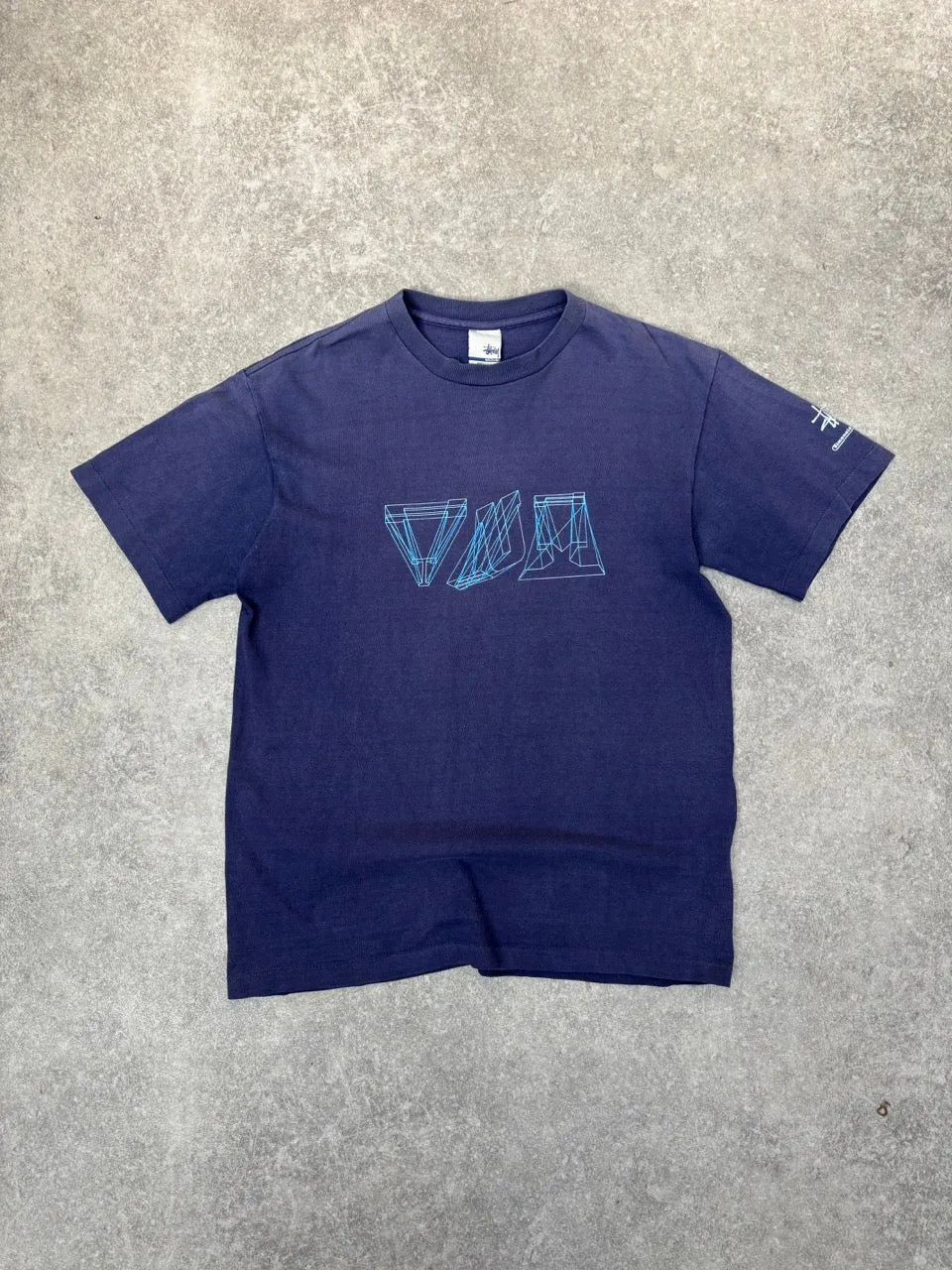 Stussy 'Dimensional Effecter' Logo Graphic Tee