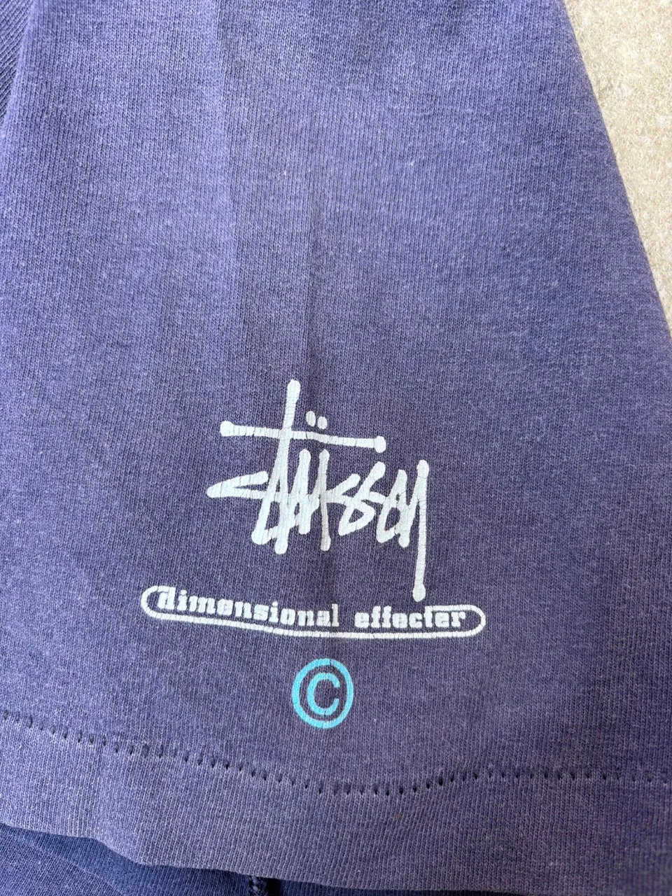 Stussy 'Dimensional Effecter' Logo Graphic Tee