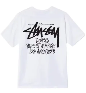 Stussy Dover Street Market Los Angles Tee (White)