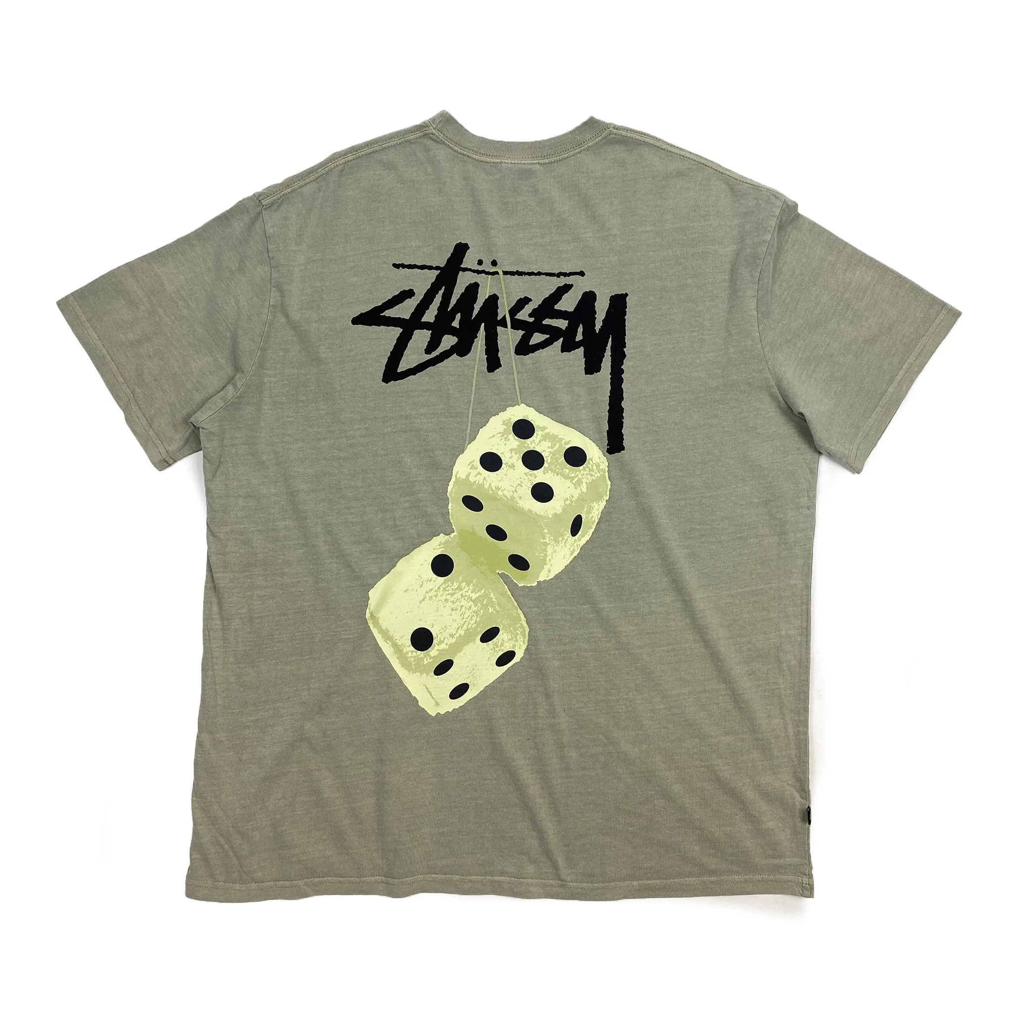 Stussy Fuzzy Dice Tee Pigment Olive Sale