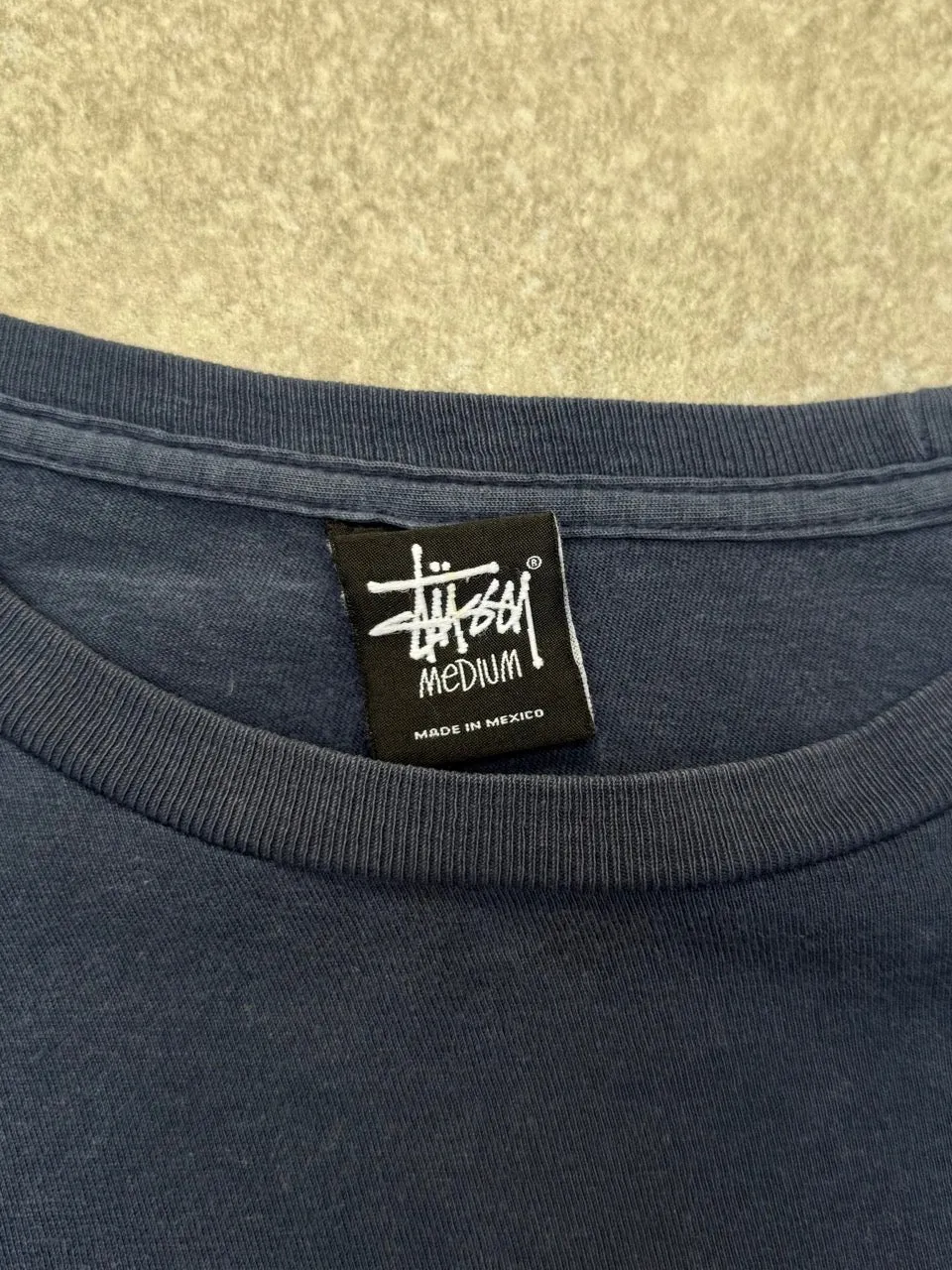 Stussy 'Knowledge Power' Navy Graphic Tee