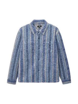STUSSY - Men Stripe Sherpa Shirt