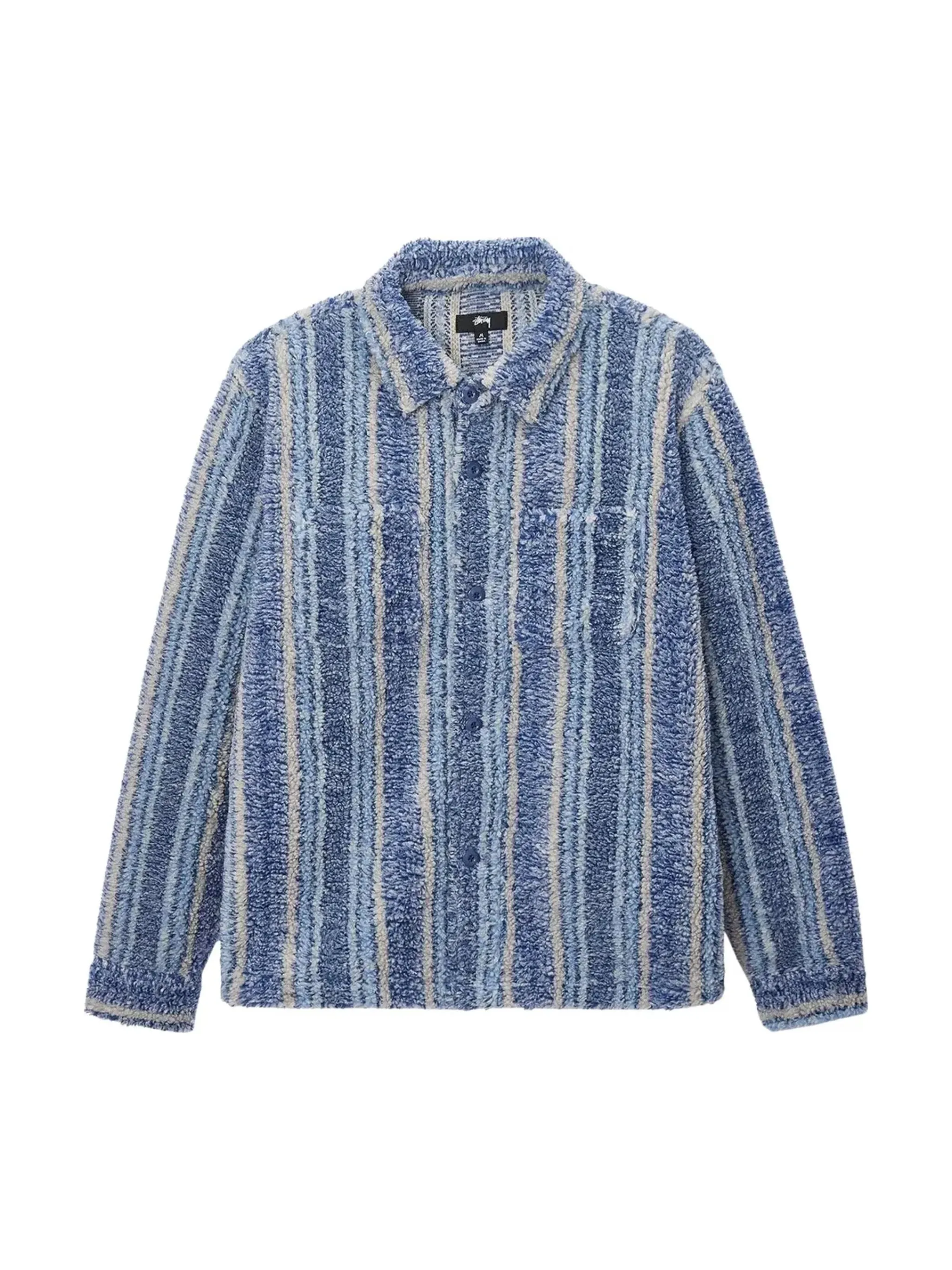STUSSY - Men Stripe Sherpa Shirt