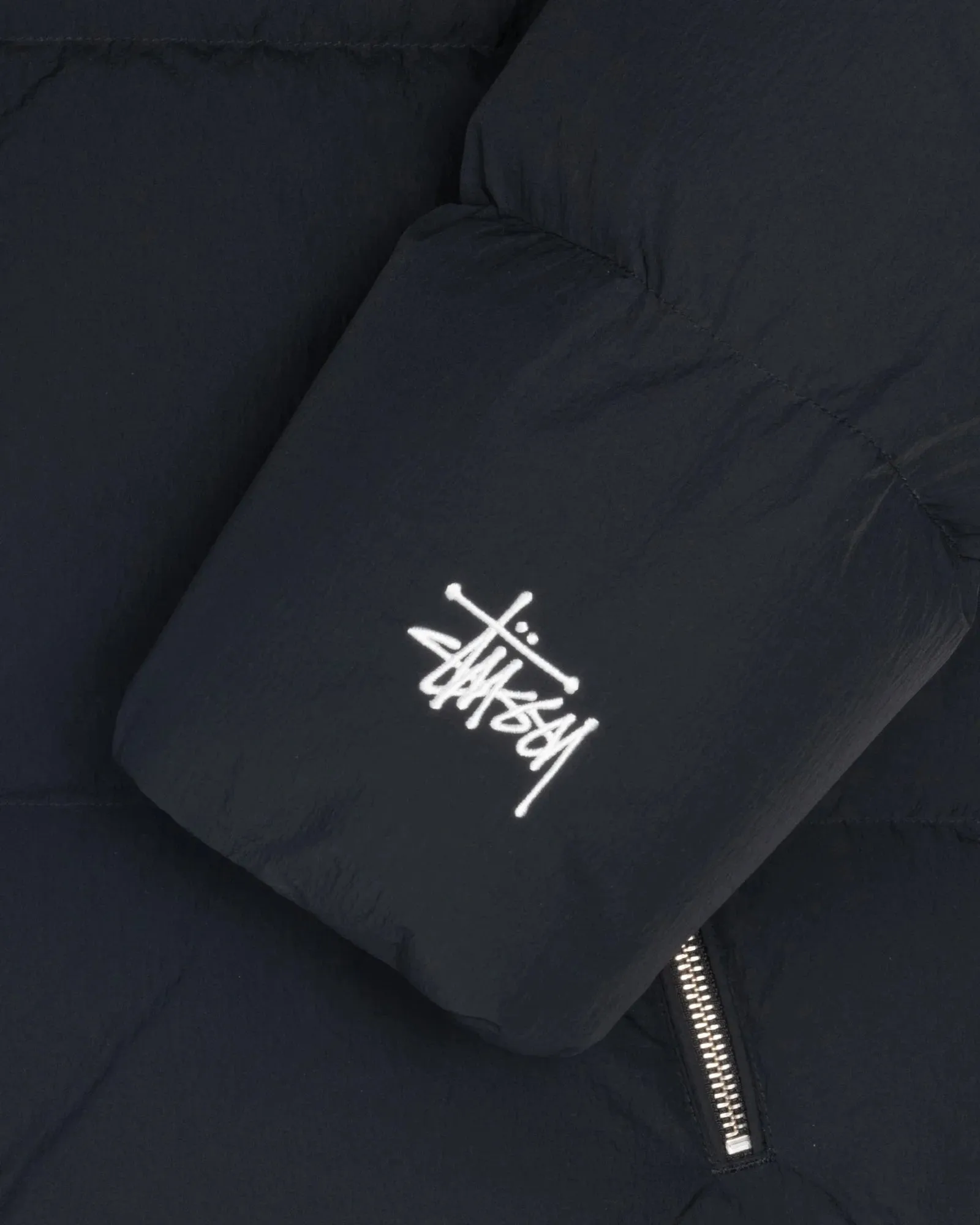 Stussy Nylon Down Puffer Jacket // Black