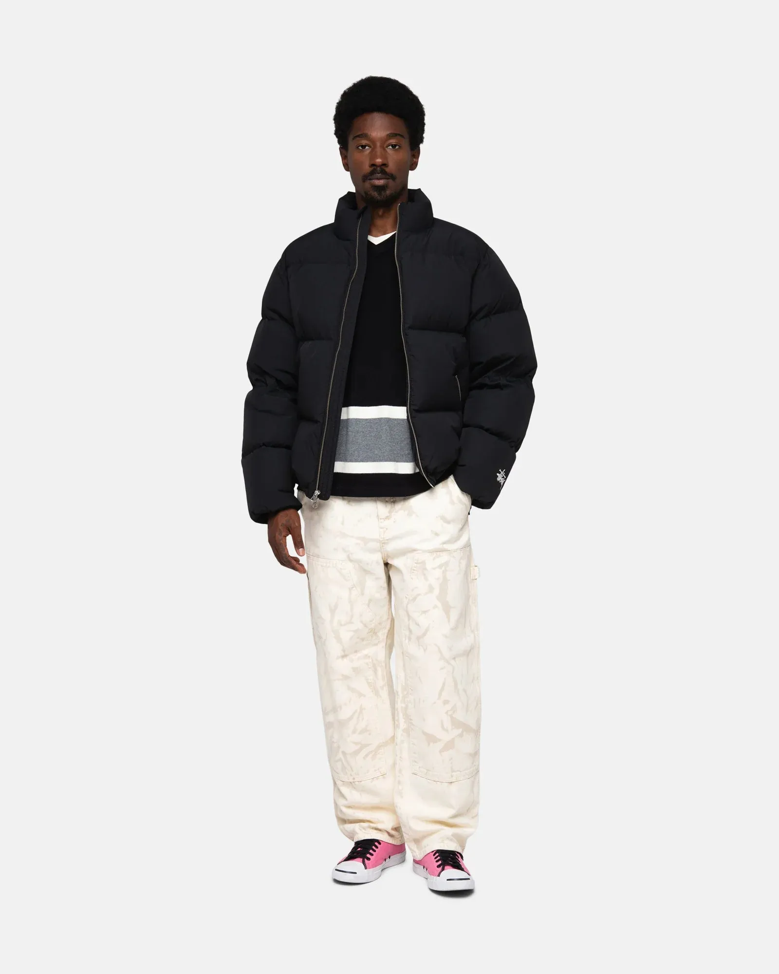 Stussy Nylon Down Puffer Jacket // Black