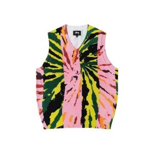 Stussy Printed Sweater  Vest// Pink