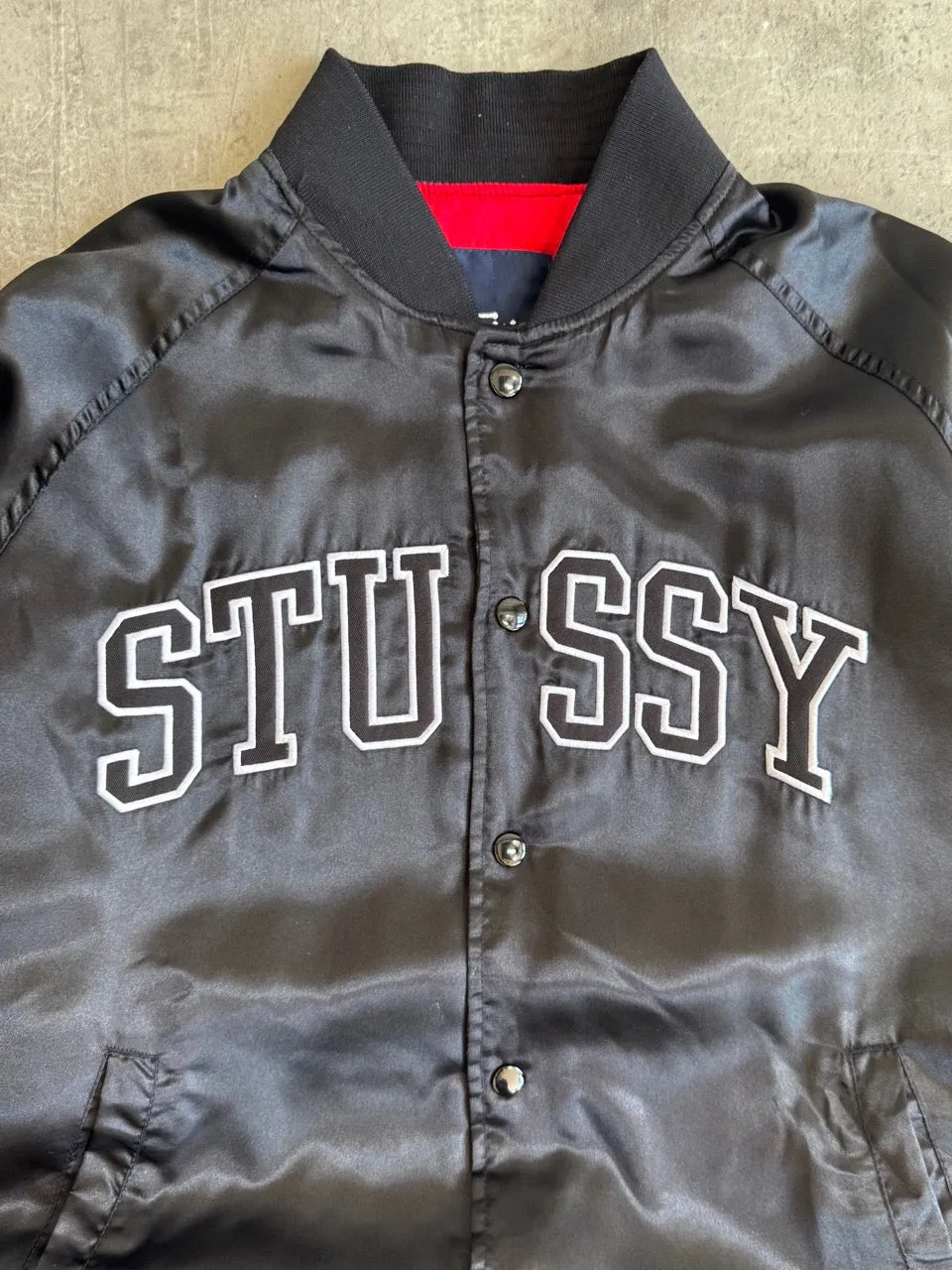 Stussy Varsity Spellout Bomber Jacket
