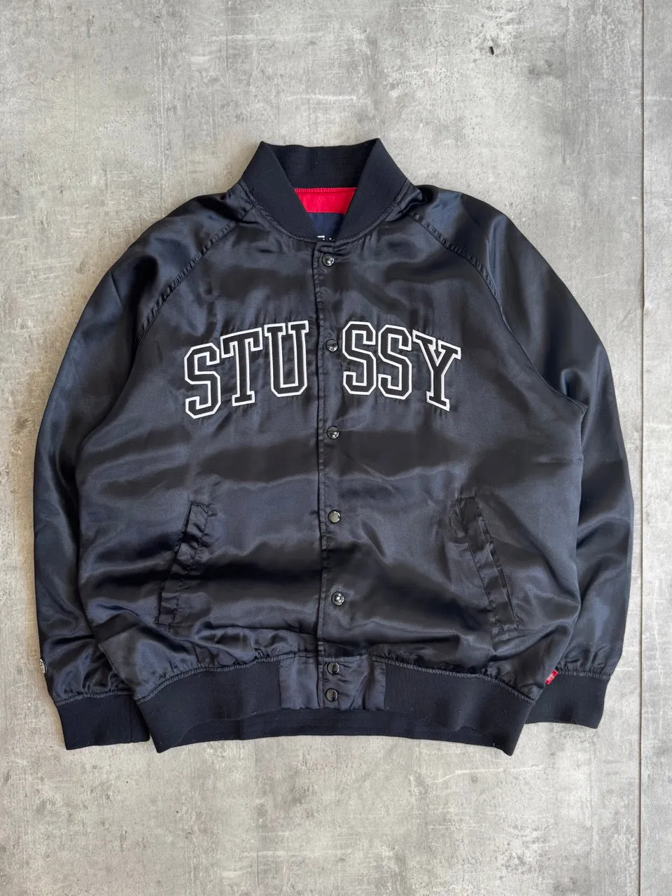 Stussy Varsity Spellout Bomber Jacket