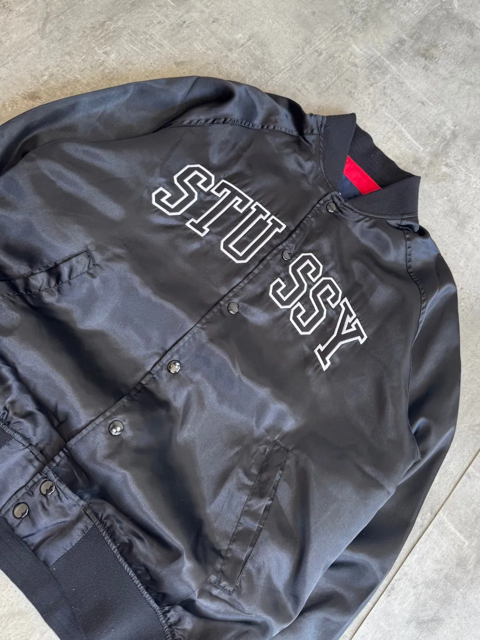 Stussy Varsity Spellout Bomber Jacket