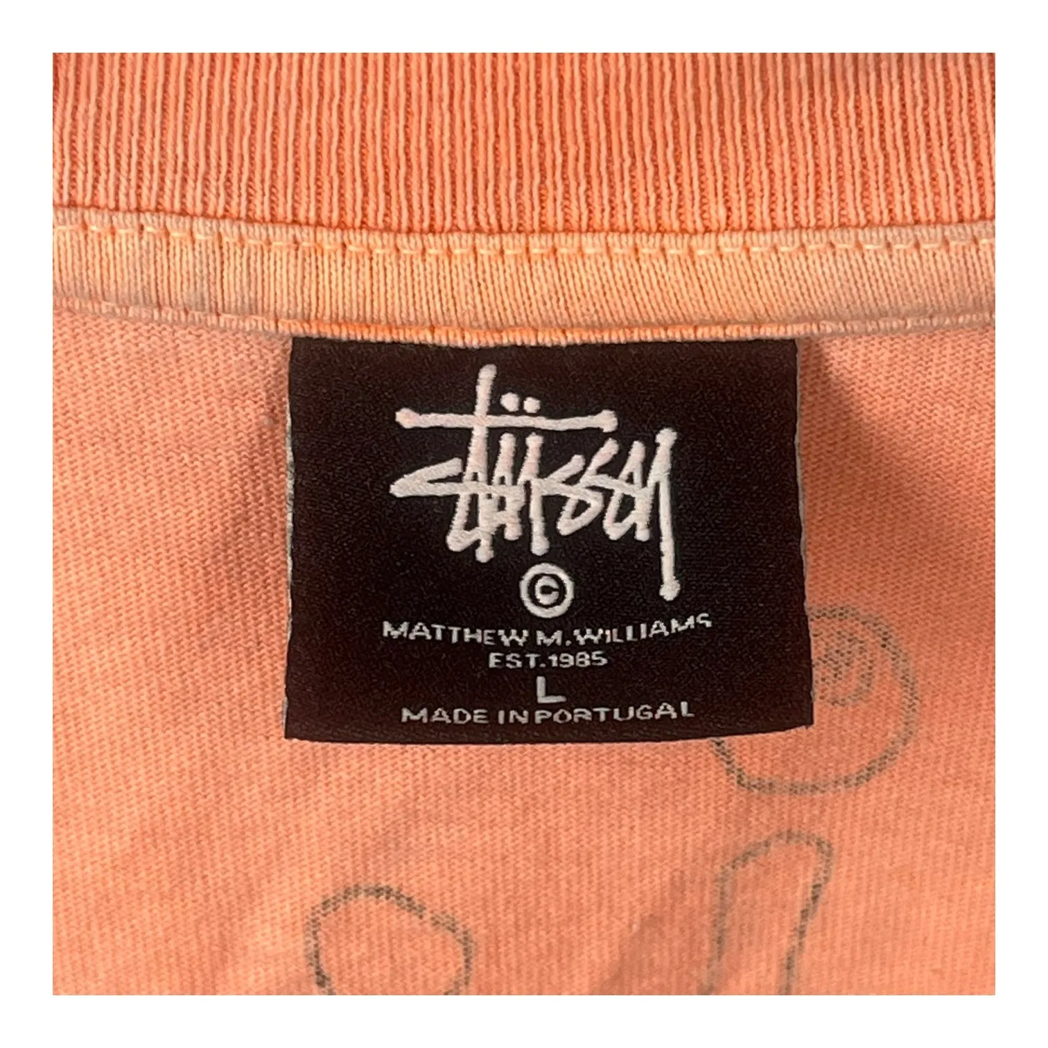STUSSY/1017 ALYX 9SM(ALYX)/T-Shirt/L/Cotton/ORN/Matthew Williams Collab