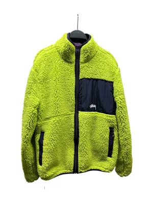 STUSSY/Coat/S/Cotton/GRN/Single Breasted/