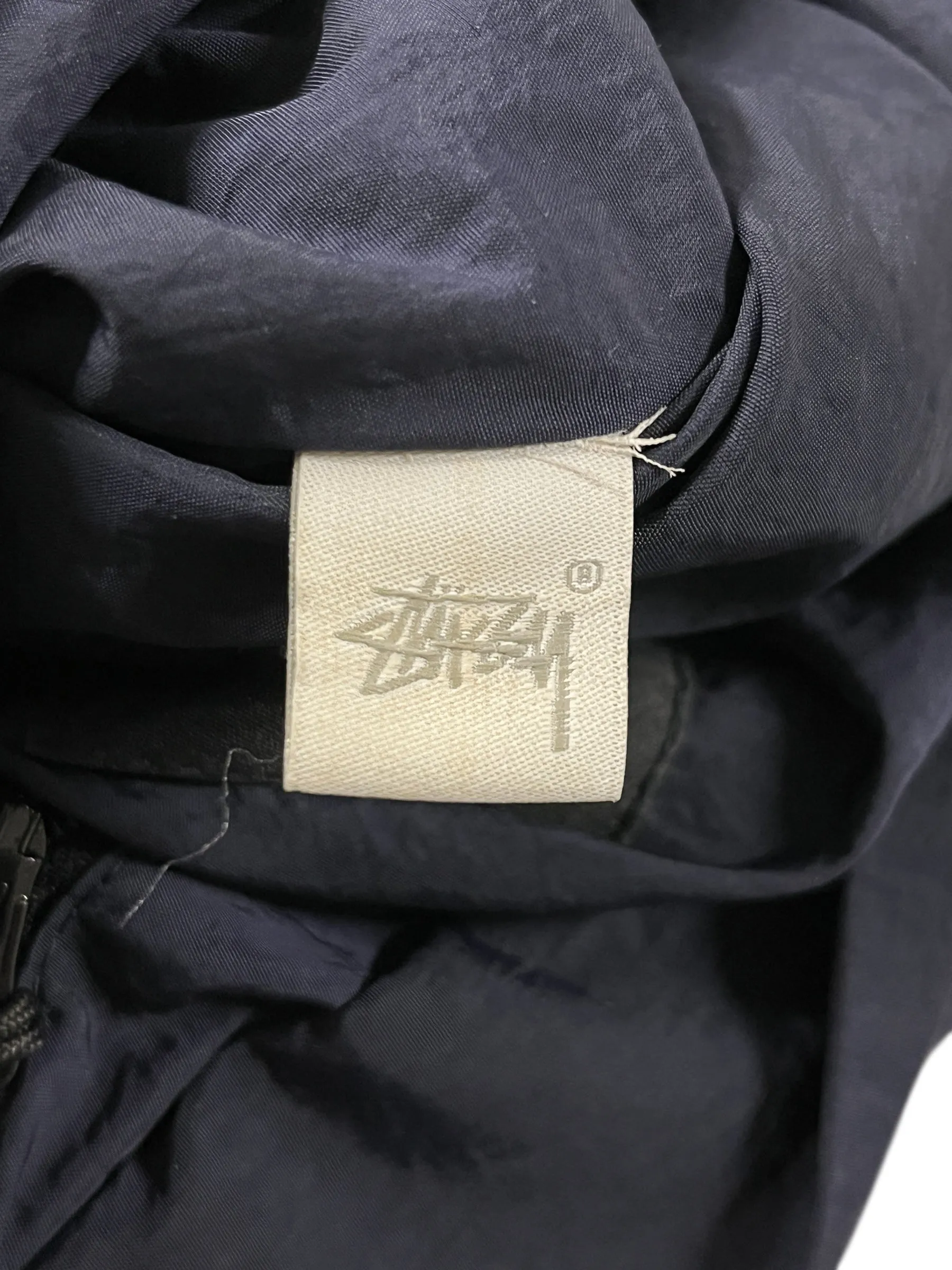 STUSSY/Coat/S/Cotton/GRN/Single Breasted/
