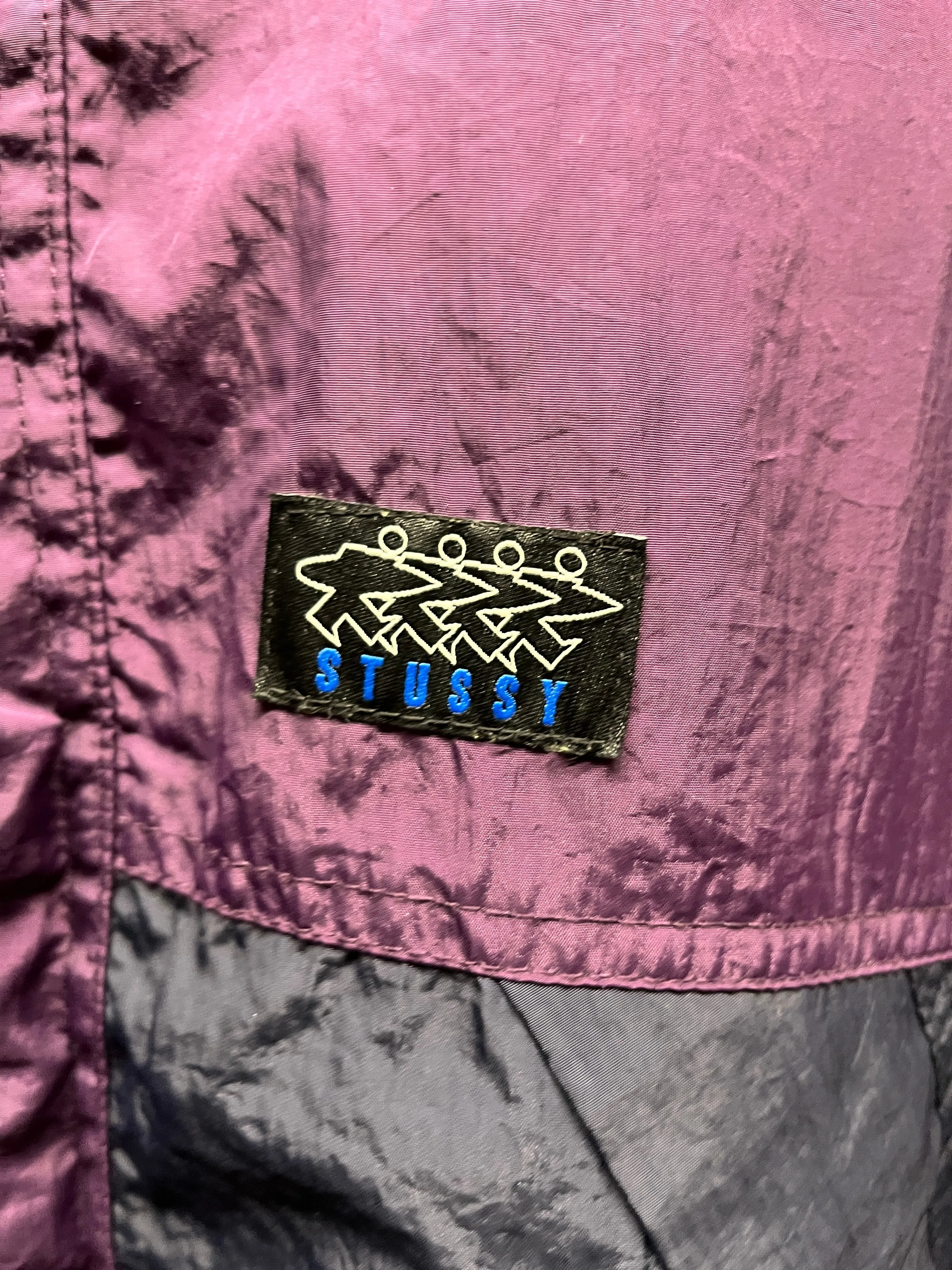 STUSSY/Coat/S/Cotton/GRN/Single Breasted/