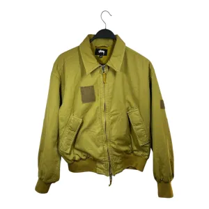 STUSSY/Flight Jkt/M/Cotton/GRN/Bomber