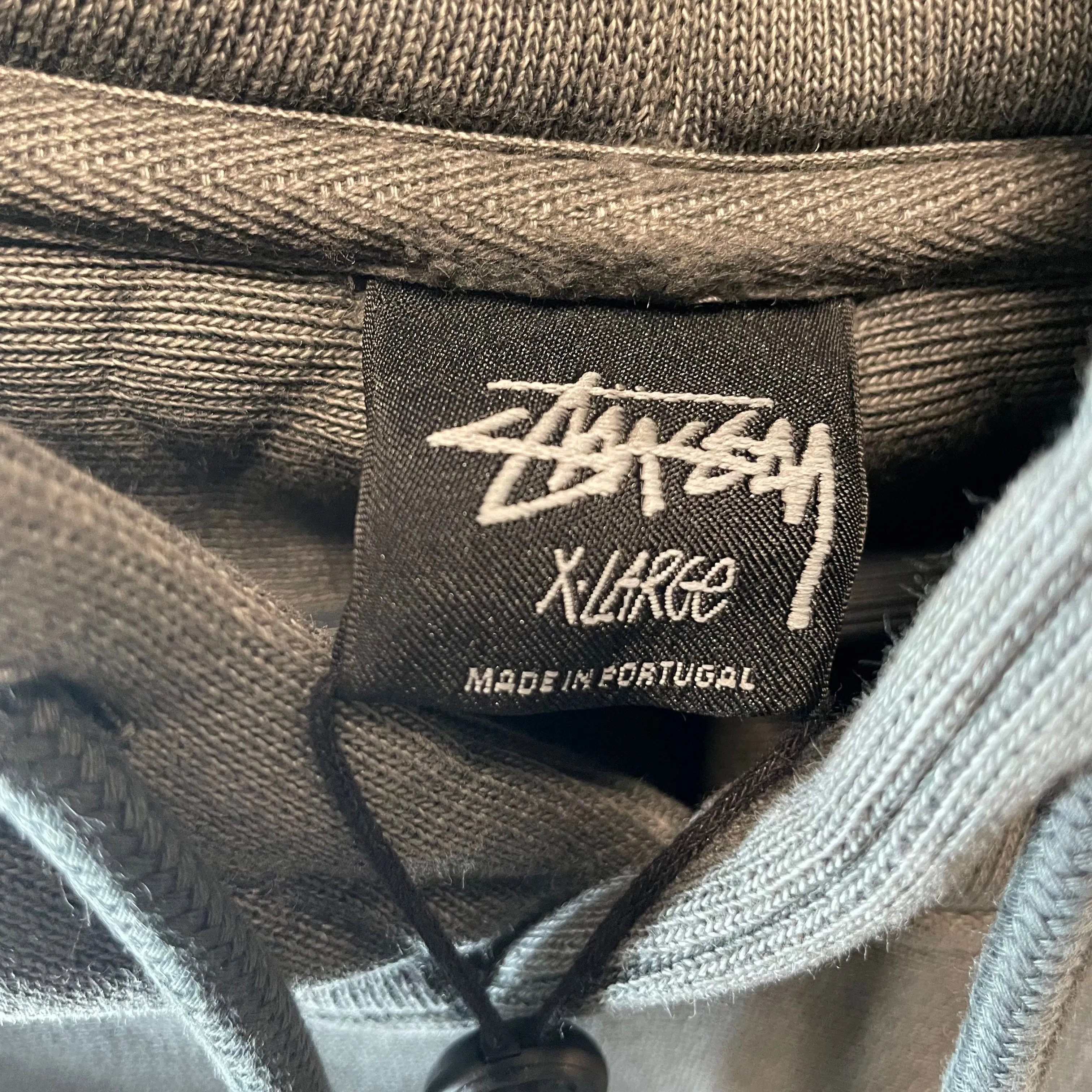 STUSSY/Hoodie/XL/Cotton/GRY/STUSSY DESIGNS