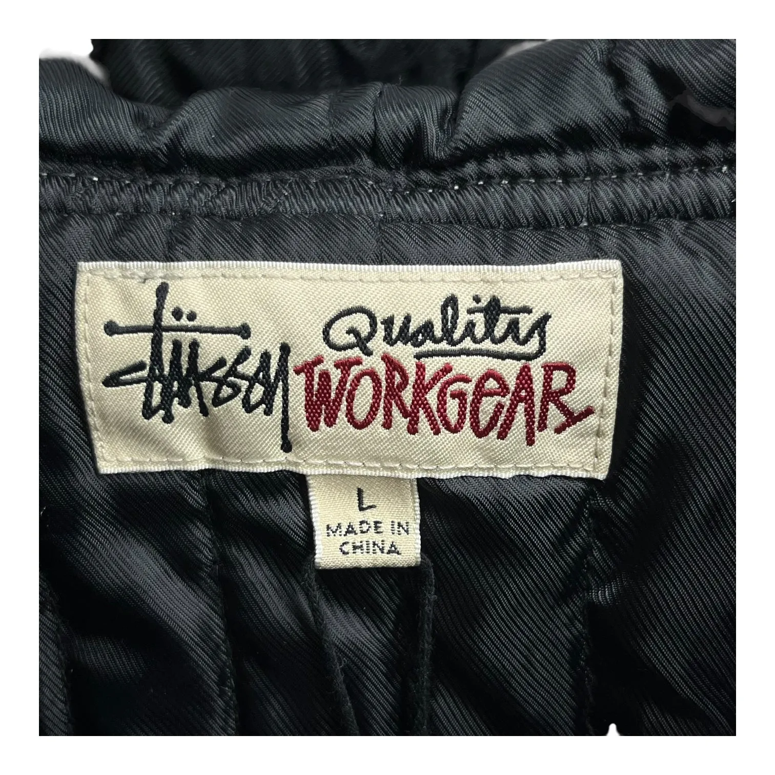 STUSSY/Jacket/L/Cotton/GRY/WORKGEAR