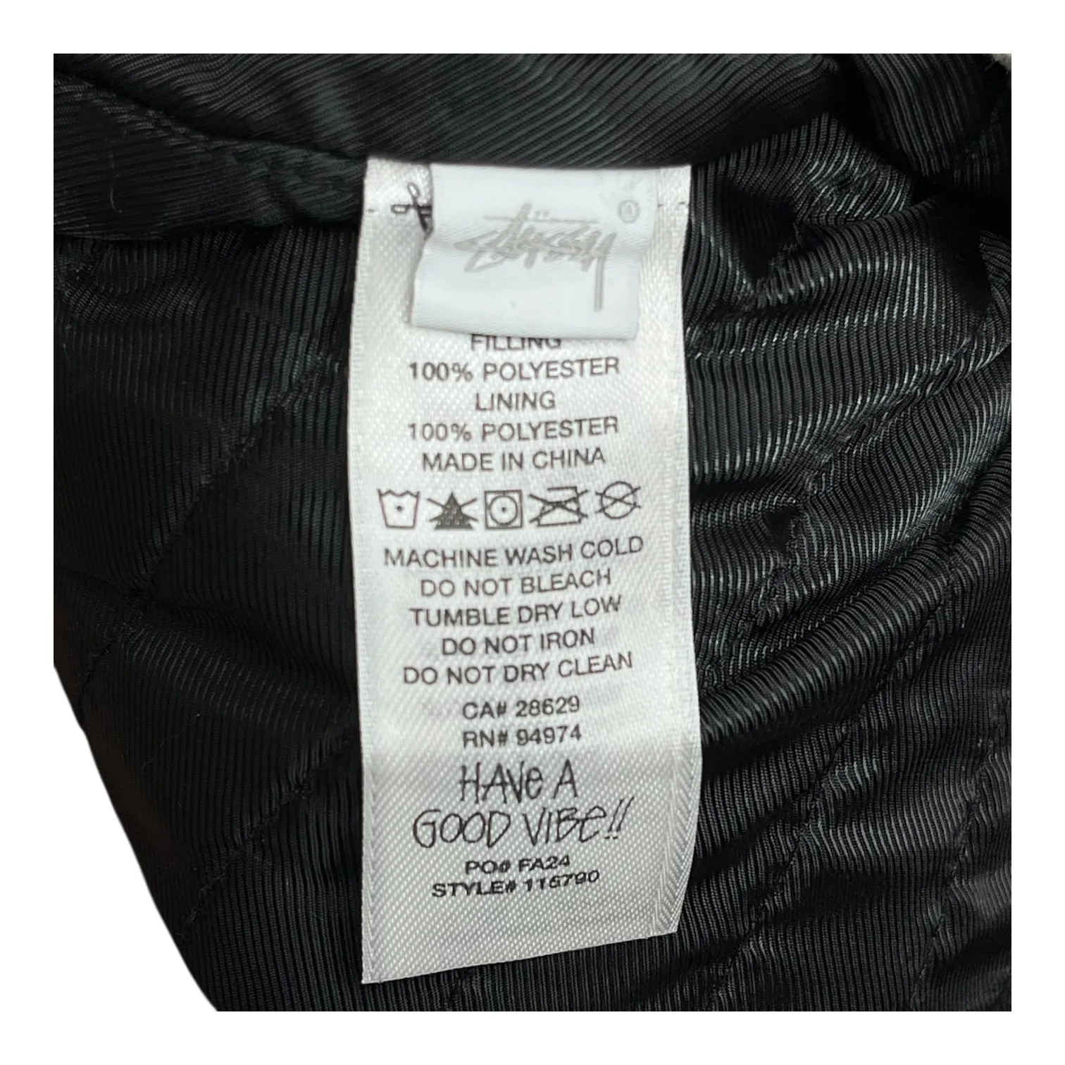 STUSSY/Jacket/L/Cotton/GRY/WORKGEAR