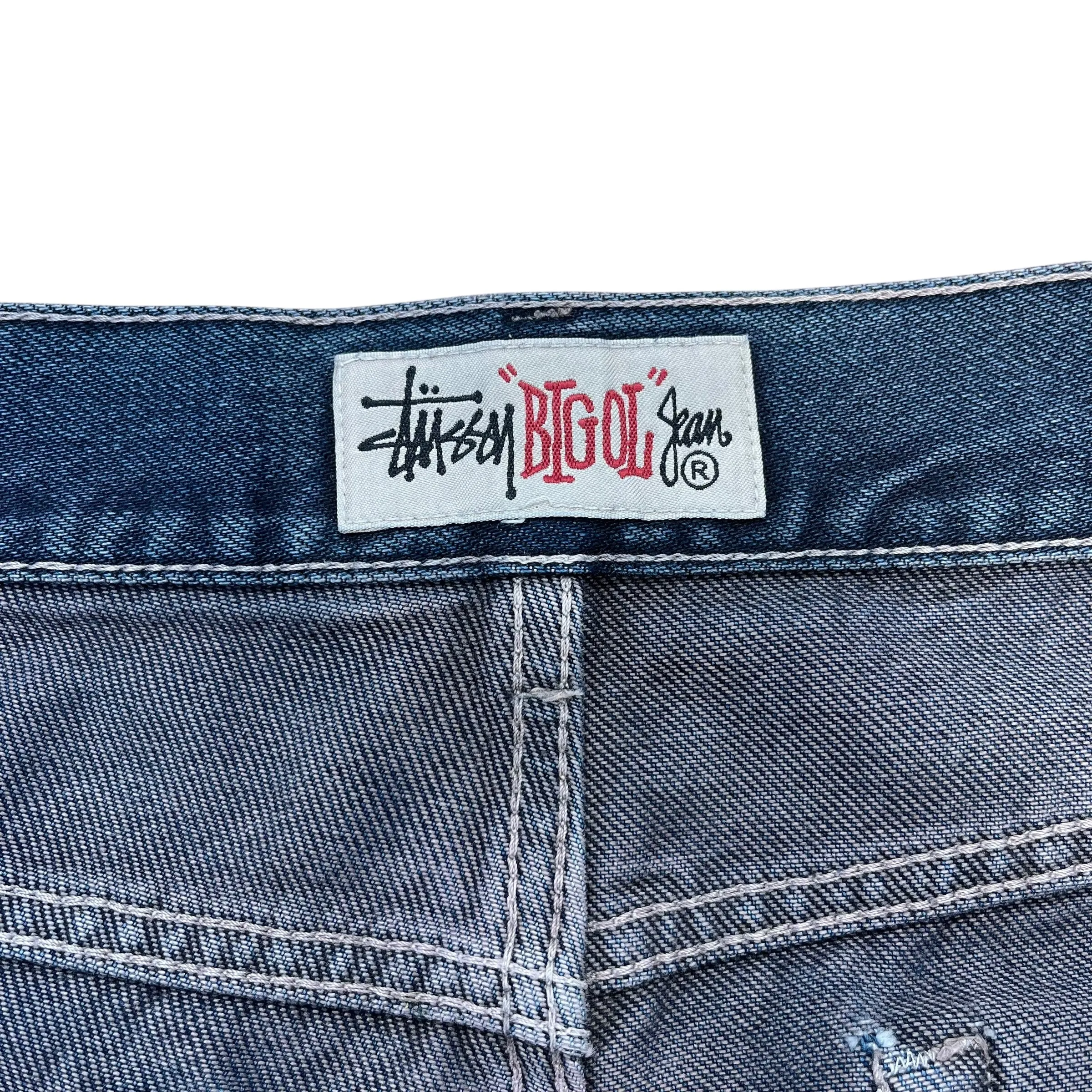 STUSSY/Pants/32/Cotton/IDG/OVERDYE STUSSY BAGGY BIG OL