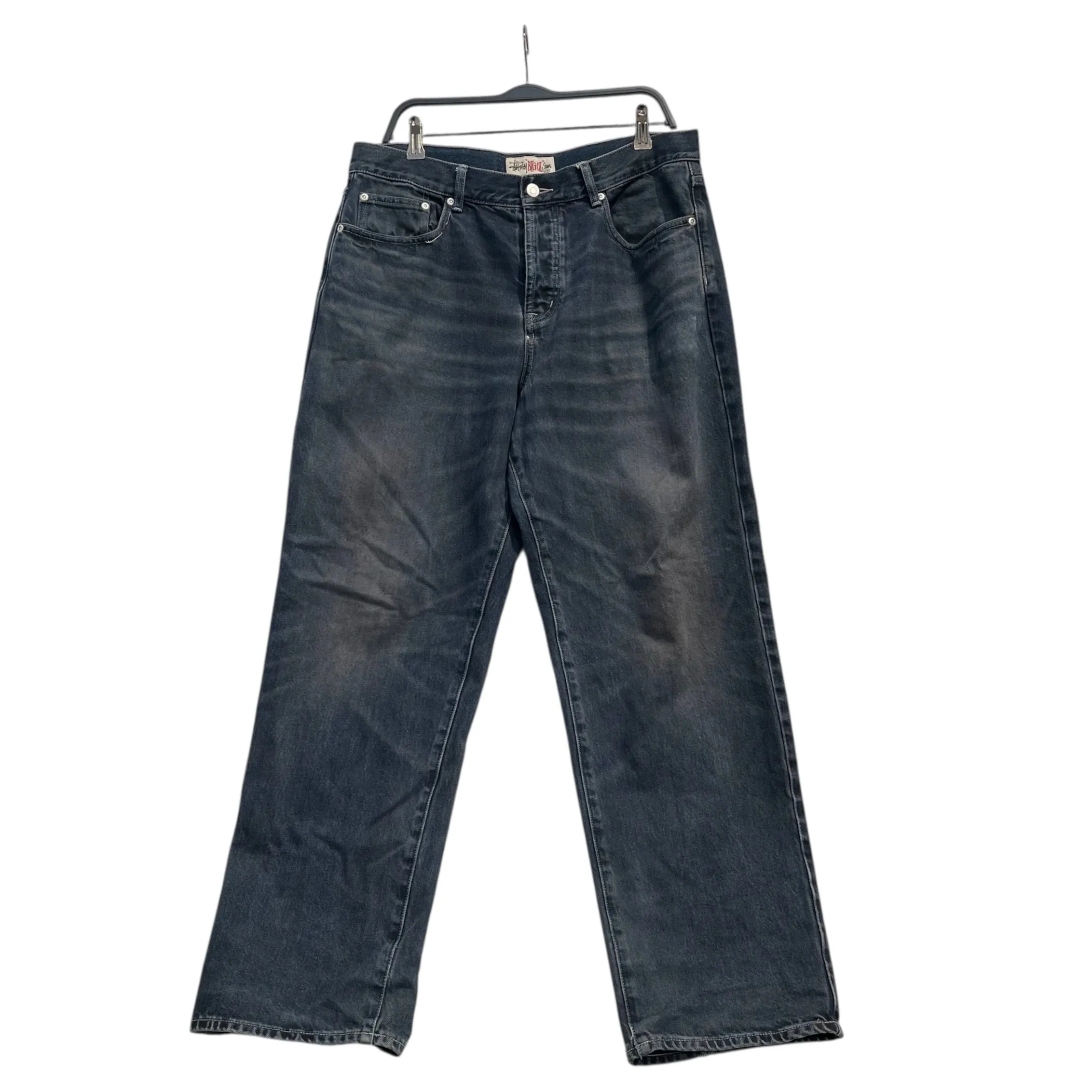 STUSSY/Pants/32/Cotton/IDG/OVERDYE STUSSY BAGGY BIG OL
