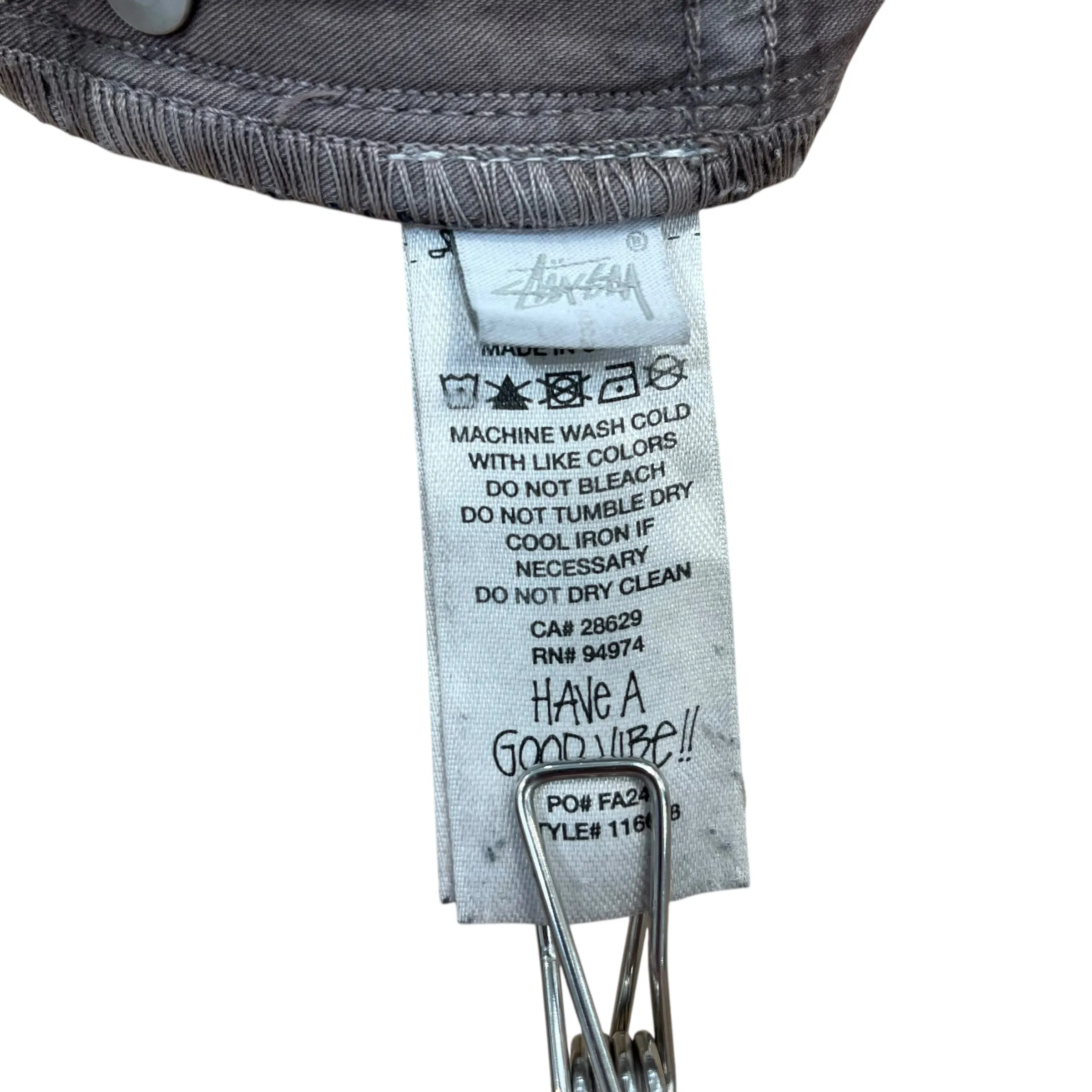 STUSSY/Pants/32/Cotton/IDG/OVERDYE STUSSY BAGGY BIG OL
