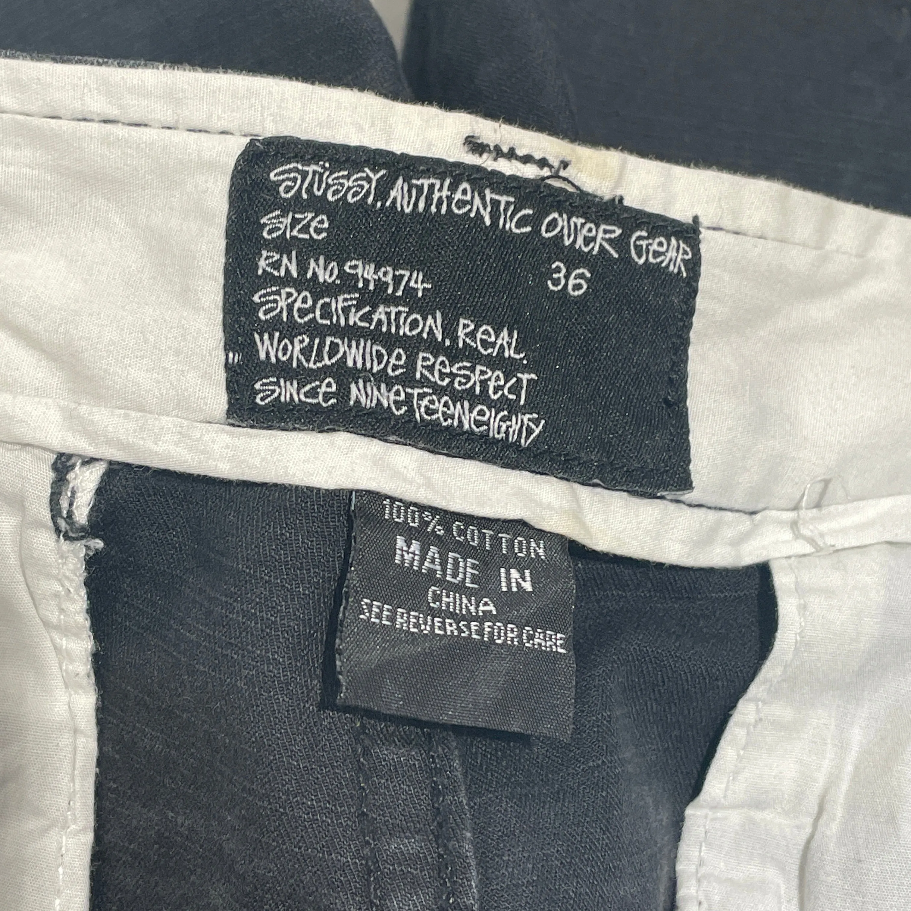 STUSSY/Shorts/36/Cotton/BLK/