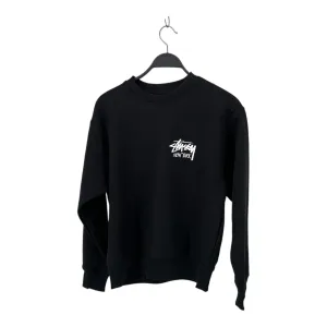 STUSSY/Sweatshirt/S/Cotton/BLK/RN 94794 NY