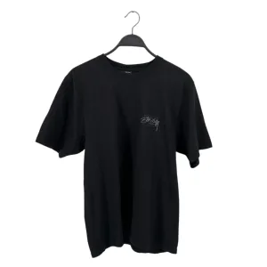 STUSSY/T-Shirt/M/Cotton/BLK/STUSSY DESIGNS