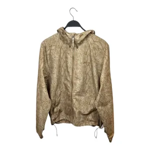 STUSSY/Windbreaker/M/Nylon/BEG/Animal Pattern/Beach Shell Snake