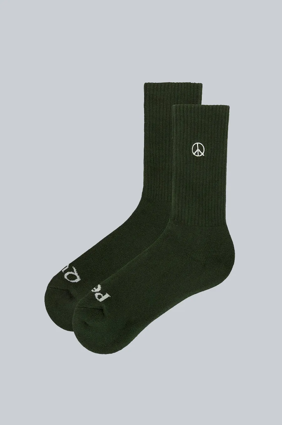 THE MUSEUM OF PEACE AND QUIET ICON SOCKS PINE
