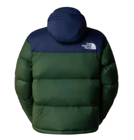 THE NORTH FACE 1996 RETRO NUPTSE JACKET VERDE PINO/AZUL MARINO | CHAQUETA DE PLUMAS ICNICA