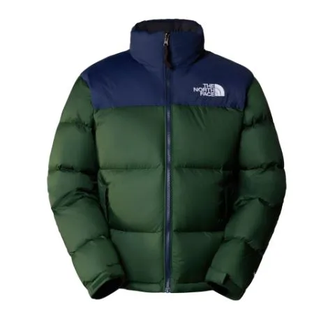 THE NORTH FACE 1996 RETRO NUPTSE JACKET VERDE PINO/AZUL MARINO | CHAQUETA DE PLUMAS ICNICA